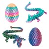 fufupaw 2 Stück 3D Drache, Drachenei, Drachenei Mit Drache, Realistische