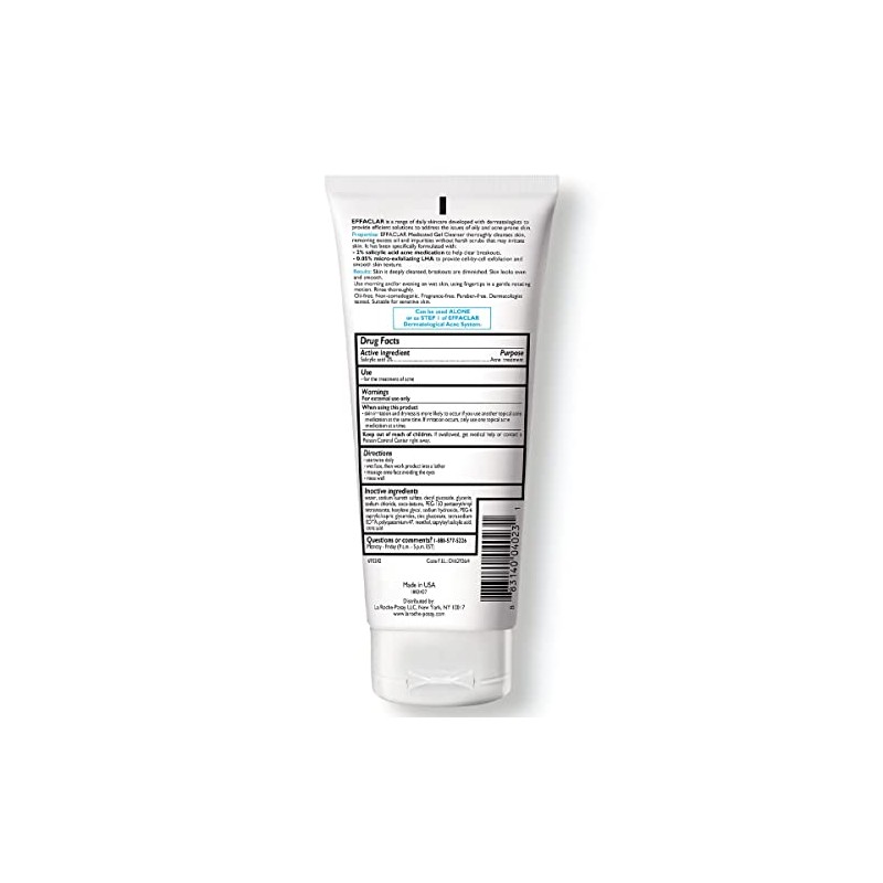 Limpiador en gel medicado Effaclar La Roche-Posay, 200 ml