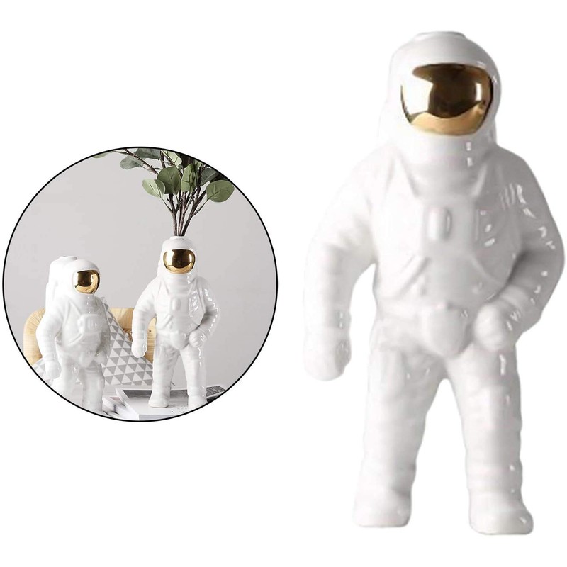 Astronaut Figurine Ceramic Astronaut Spaceman Model Ornament Spaceman Car Interior