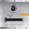 Cicidorai M5-0.8 x 40mm Button Head Socket Cap Bolts Screws,
