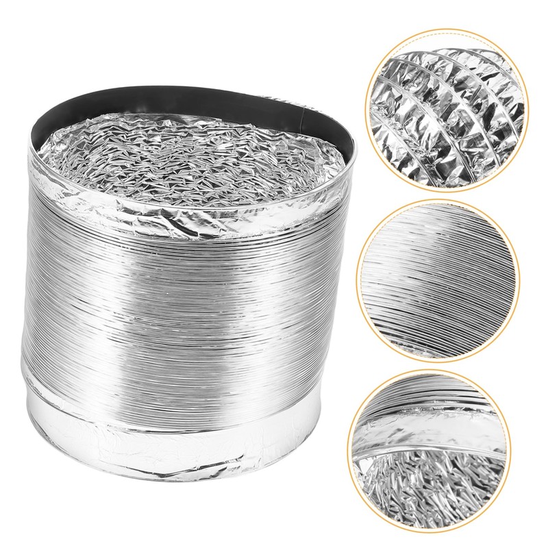 COHEALI Flexible Exhaust Hose for Stove Foil Chimney Flue Durable