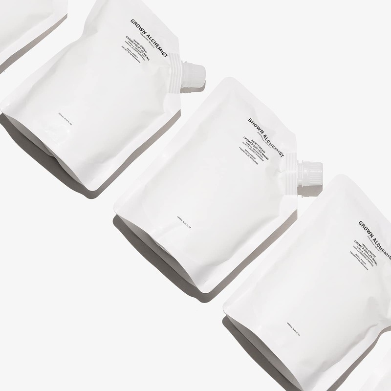 Grown Alchemist Refill Hand Cream: Vanilla, Orange Peel. Non-Greasy Moisturizer