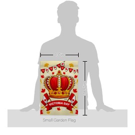 Angeleno Heritage Celebrate Victoria Day Garden Flag Set Wall Holder Canada Provinces Canadian Territories Region Country Particular Area House Banner Small Yard Gift Double-Sided, Made in USA