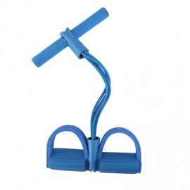 Factory Direct 4-Strand Pedal Resistance Band Multi-functional Leg and Sit-up Exerciser One Size / Red 10ea