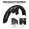 21 inch Front Fender Vivid Black Motorcycle Wrap Mudguard for