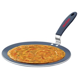 HAWKINS Ceramic Nonstick Tava, 24 cm Diameter, Induction Paratha Tawa, Granite Griddle (ICT24)