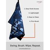 CHANA Golf - Blue Camo Golf Towel with Built-in Brush