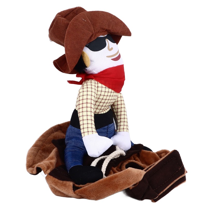 Cowboy Pet Costume Breathable Comfortable Polyester Dog Cloth Decorative Funny
