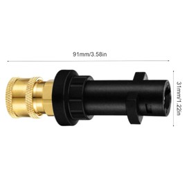 HuYiGGZ Pressure Washer Adapter & Nozzles Connector Fitting Compatible with Karcher/Kärcher K Series K2, K3, K4, K5, K6, K7 High Pressure Washer (Pressure Washer Adapter)