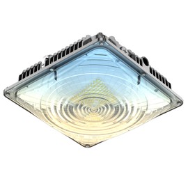 G GJIA LED Canopy Light 60W, 9000LM LED Canopy Lights Outdoor, 5000K Daylight Square Gas Station Light for Carport Shop Garage Warehouse Porch Hotel Building Entrances UL Listed, 1 Pack