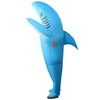 Inflatable Shark Costume Air Blow up Jaws Jumpsuit Fancy Dress