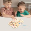 SRJQXH Magnetic Maze Game, Magnetic Ball Maze, Wooden Labyrinth Game,