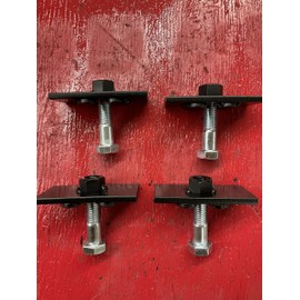 Universal Shipping Container Mounting Bracket, 1.5 Inch Threaded Pipe Mount, for Lights, Cameras, Flags, USA Made Quantity of 4