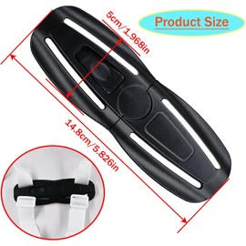 Paquete de 2 hebillas universales para el pecho del asiento del niño, hebilla de cinturón de seguridad de seguridad, bloqueo de pecho de carriola de repuesto para la tendencia de los niños, protector