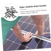 COHEALI 2sets Solar Panel Water Drain Clips Auto Remove Stagnant