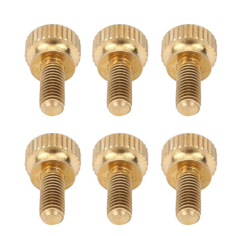 50Pcs Flat Knurled Thumb Screw Wring Round Head Pure Copper