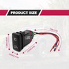 LED Fog Light Symbol Push Button Switch with Connector Wire