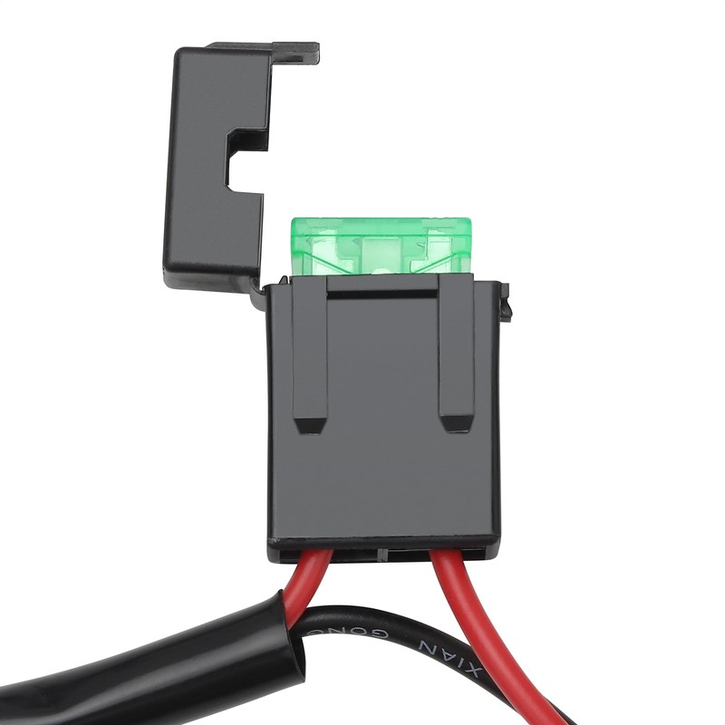 LKV Plug & Play UTV 360W Lighted Whip Wiring Harness