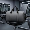 Mochila gimnasio Menolana Unisex con compartimento para zapatos – Gris