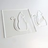 Cat Template, Clear Acrylic Template, Woodworking Router Template