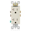 Leviton 20 Amp Decora Tamper-Resistant Duplex Electrical Wall Outlet, T5825,