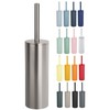 Spirella Nyo Steel Brushed Toilet Brush, Silver