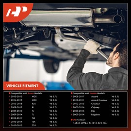 A-Premium Front Right Catalytic Converter Kit Direct-Fit Compatible with Honda Accord, Pilot, Odyssey, Ridgeline, Accord Crosstour & Acura MDX, RDX, TLX, TSX, TL, ZDX, RL, 3.5L 3.7L, EPA Compliant