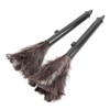 2Pcs Retractable Feather Duster Ostrich Feathers Duster with Long Handle