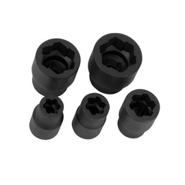 Performance Tool W38919 3/8-Inch Drive 5 Piece Bolt Extractor Set (Metric/SAE)