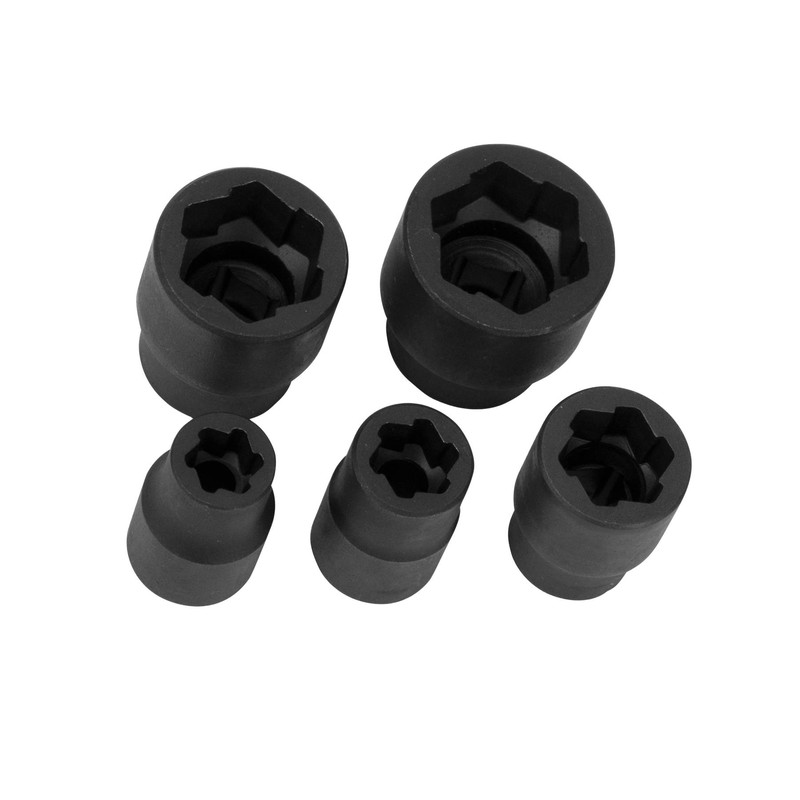 Performance Tool W38919 3/8-Inch Drive 5 Piece Bolt Extractor Set