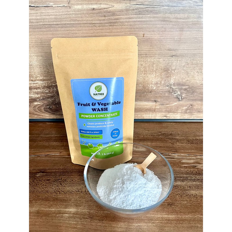 Natree Fruit and Vegetable Wash - Spray or Soak, Makes