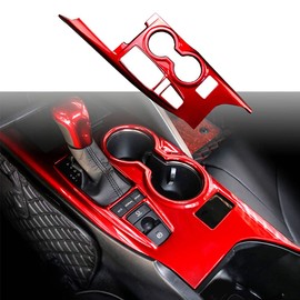 BOLTRY ABS Engineering Plastics Gear Box Trims Shift Panel Transmission Decoration Cover Inner Accessories for Toyota Camry XLE/XSE 2018 2019 2020 2021 2022 2023 (RED)