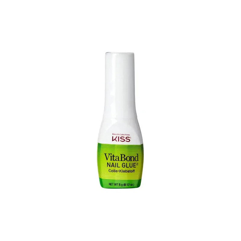 Pegamento De Uñas en Brocha Kiss Vitablond Nail Glue Vitamina