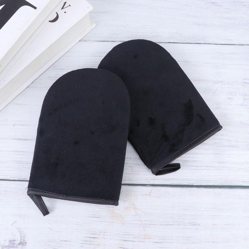 Guantes Autobronceadores Negros 2 Piezas Aplicador de Crema Autobronceadora para