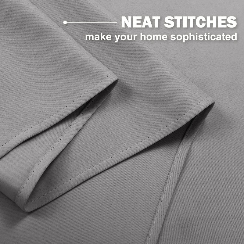 NICETOWN Small Curtain for Half Window, Blackout Short Window Treatment