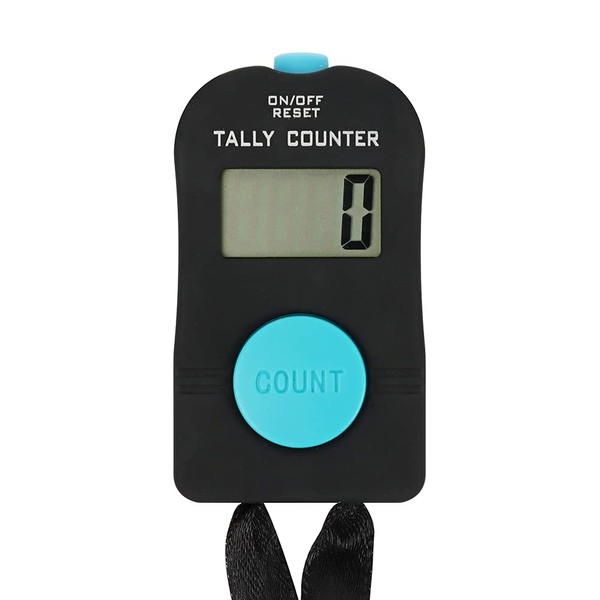 TOPTIE Electronic Hand Tally Counter, Digital Golf/Fish/People Number Counter Clicker with Lanyard