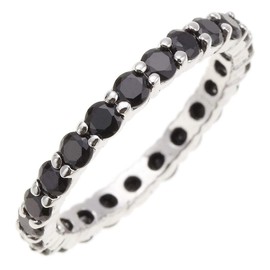 Alive Women's Ring, Cubic Zirconia, Beautiful Stones, Tennis Ring, Silver, Gold, Pink Gold, Petite Pla, Full Eternity Ring, Cubic Zirconia