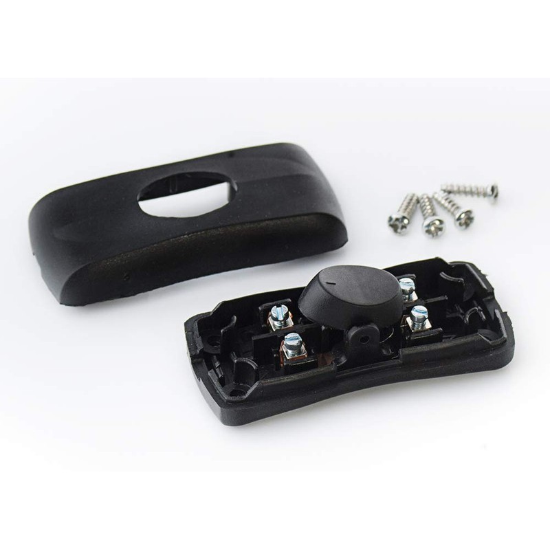 edi-tronic Cord Switch Black 2A 250V Cord Switch Lamp Switch