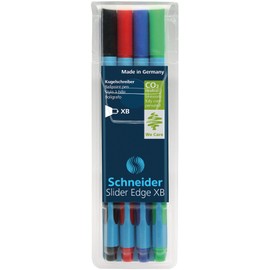 Schneider 152294 Slider Edge XB Basic Kugelschreiber, 4-er Etui