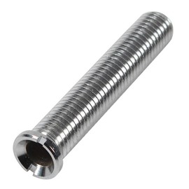 M12 x 70 mm Kitchen Sink Basket Screw, Hollow Screw Sink, Brass Hollow Screw for Strainer Basket Valves, Sink Basket Screw for Sink Strainer Plug, Kitchen (Silver)