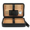 Goshentech Cigar Humidor Cedar Wood Lined Leather Cigar Case Capacity