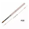 sin marca pincel para uñas acrilicas numero 10