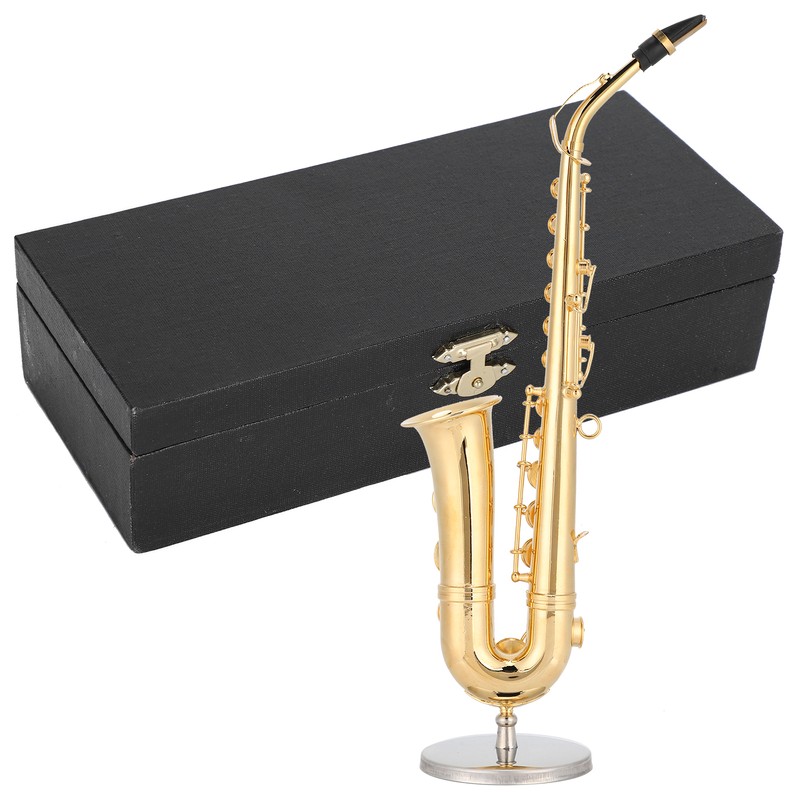 Saxophone Ornaments Miniature Decoration Mini Musical Instrument Model Gift Craft