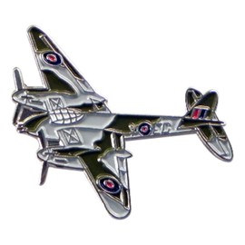 GBJUK WWII Mosquito Jet Aircraft Fighter Plane Enamel Pin Lapel Badge Brooch with Butterfly Clasp Back