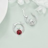 WINNICACA Ladybug Earring Sterling Silver Ladybug Huggies Hoop Earrings for
