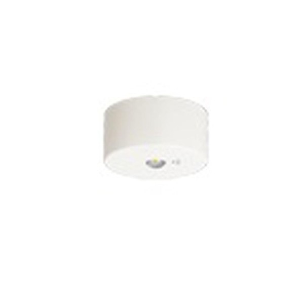 Panasonic NNFB90005K LED Emergency Light Fixture, Direct Ceiling Type, Daylight White, 30 Minute Type, Low Ceiling, For Small Spaces (~3 m), Self-Inspection Switch Included, Remote Control Self-Inspection Function, Width φ6.1 x Height 3.0 inches (155 mm)