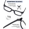 PANNER 2Pack Oversized Blue Light Blocking Glasses for Women Men