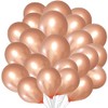 10 Inch Plain Rose-Gold Latex Balloons for Party, Birthday, Wedding,