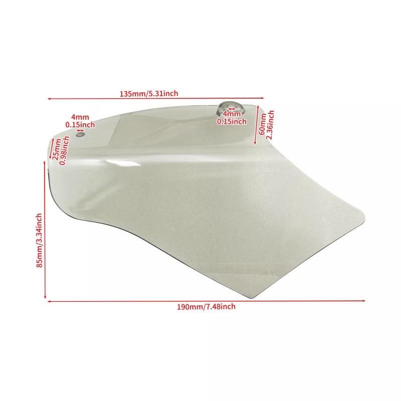 HCMOTORKU Saddle Smoke Heat Shield Air Deflectors Fit For Harley