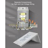 BRILLIANTOOL 100W Stainless Steel Casing Pool Light Transformer, Convert 120VAC